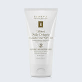 Lilikoi Daily Defense Moisturizer SPF 40 on light blue background
